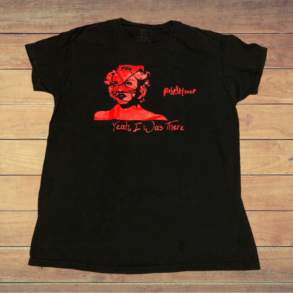 Madonna Rebel Heart Yeah I Was There Vintage Concert Shirt Lady Gaga Britney